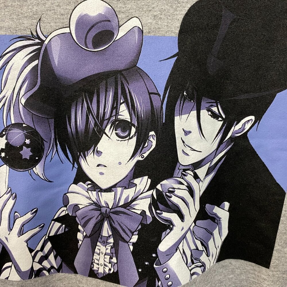 Black Butler Ciel and Sebastian Hoodie size Medium - Picture 4 of 4